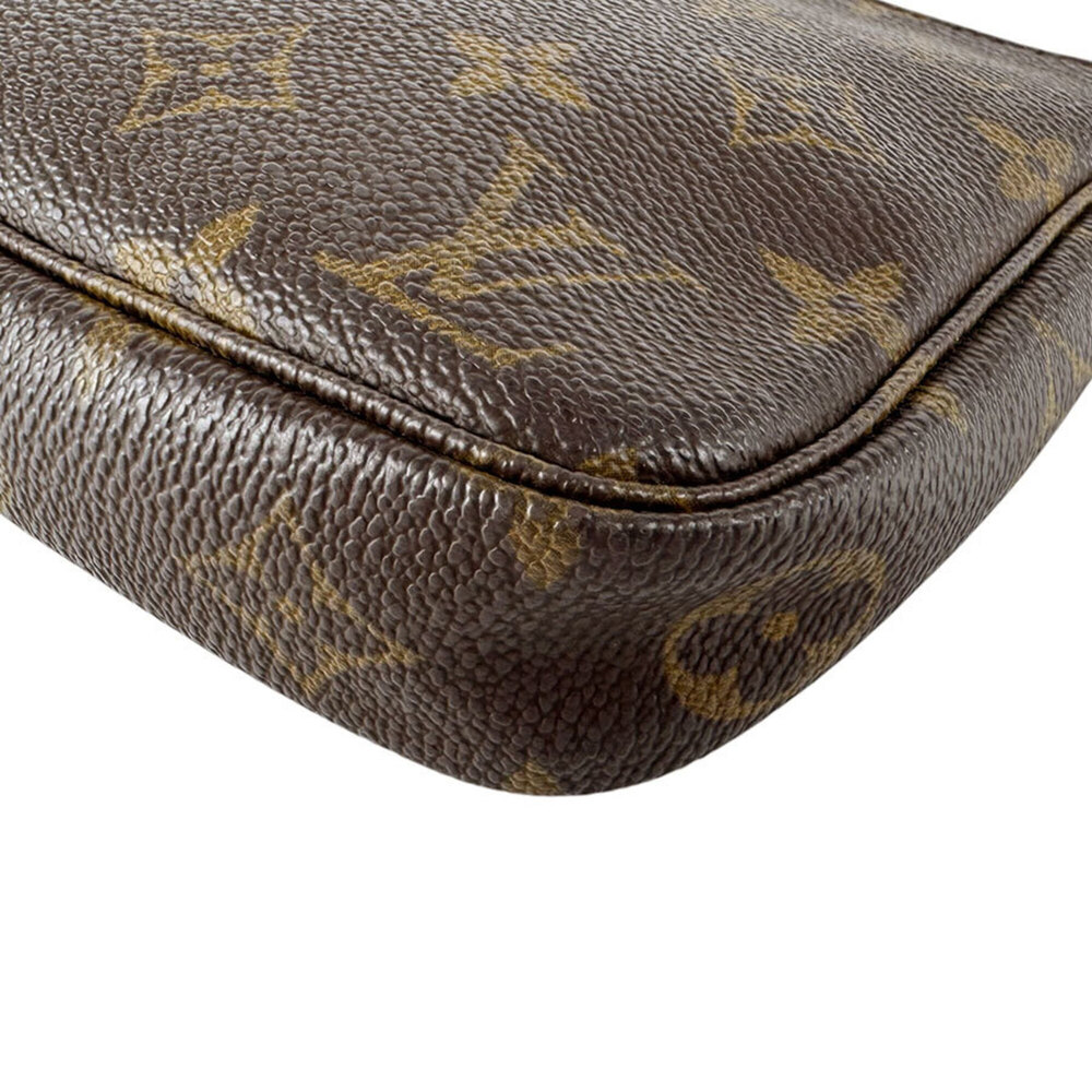 LOUIS VUITTON Brown Monogram Canvas Pochette Mini Bag - Picture 9 of 12